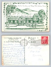 Gatlinburg, TN-Tennessee, M&O Tea Room Wishing Well Vintage c1953 Postcard
