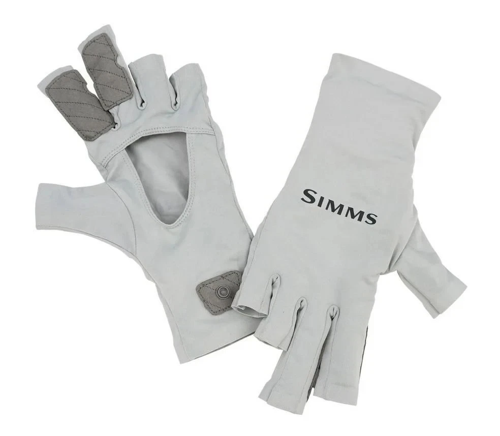 Simms SolarFlex Sun Gloves - Size 2XL - Color Sterling - CLOSEOUT