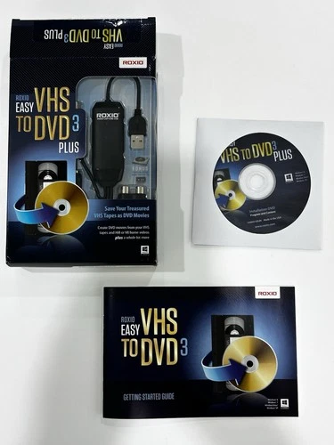Roxio Easy VHS to DVD 3 Plus Converter Save VHS Tapes as DVD Movies New