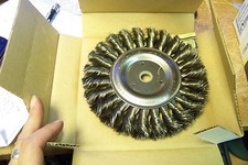 nib weiler 4f718 6" medium knot wheel brush