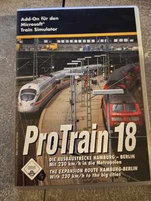 Pro Train 18 Hamburg-Berlin Ausbaustrecke 230 km+S-Bahn in HH+Berlin Add-On MSTS