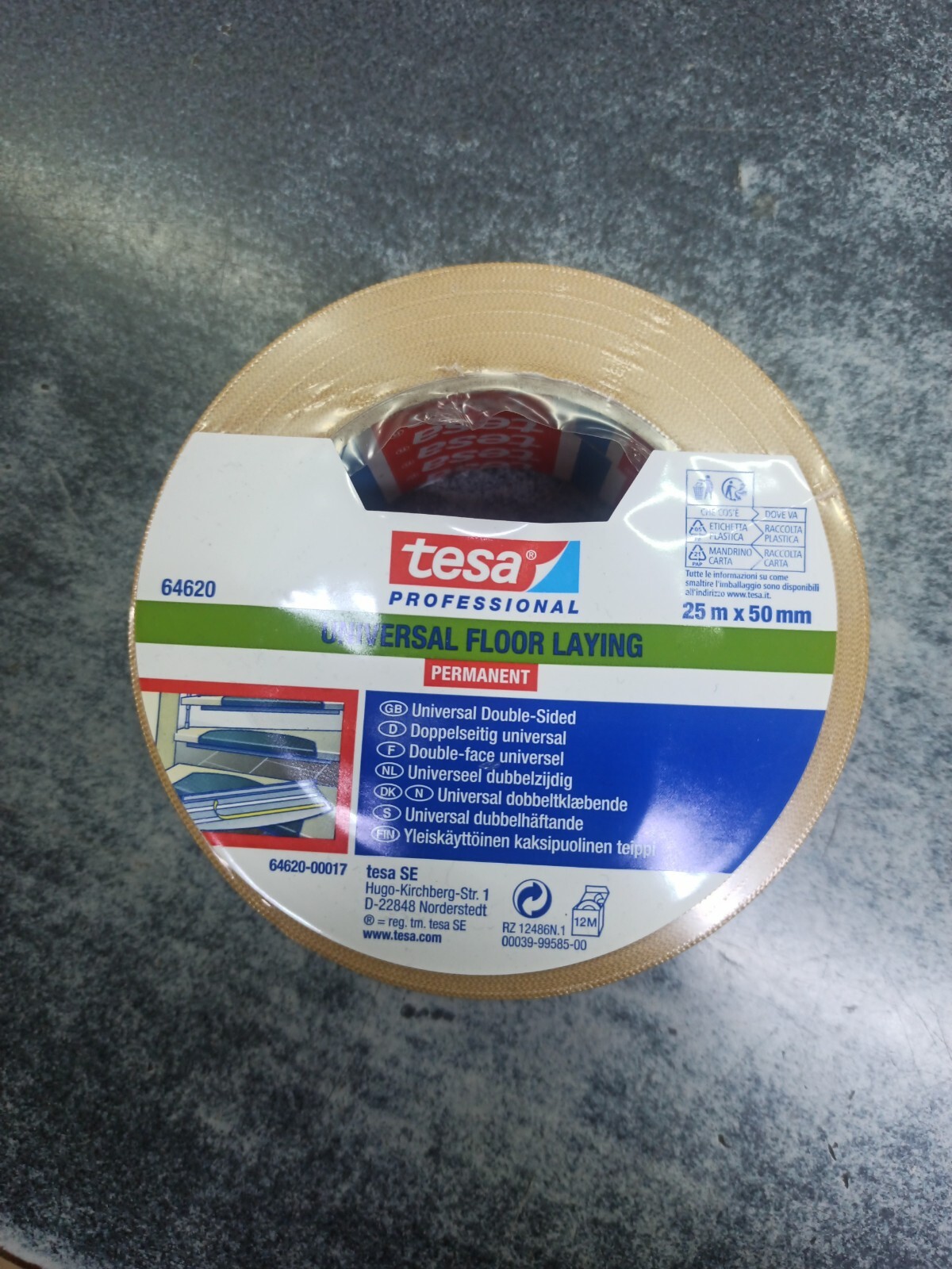 TESA NASTRO BIADESIVO UNIVERSALE  50 mm X 25 MT MULTIUSO EXTRA FORTE  ORIGINALE