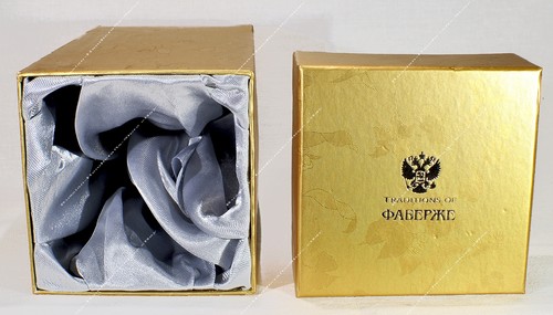 CAJA DE BARATIJAS DE HUEVOS DE FILIGRANA DE PLATA 5,4" SAN PETERSBURGO TRADICIONES FABERGE RUSAS - Imagen 9 de 9