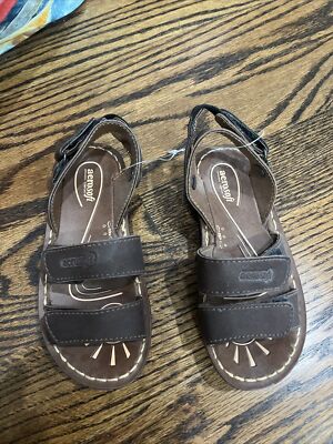 NEW Aerosoft Toddler Boys Brown Sandals - EU 31 - US 13-13.5 - Style B5414