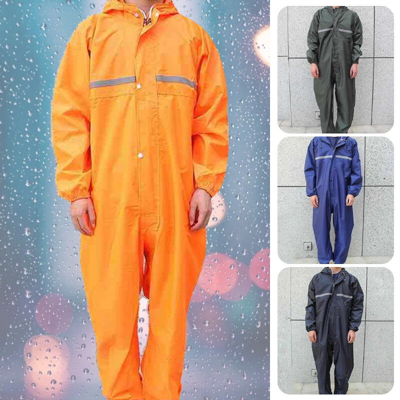 Men Conjoined Rain Suit Motorcycle Waterproof Raincoat 1 Men Conjoined Rain Suit Motorcycle Waterproof Raincoat 1