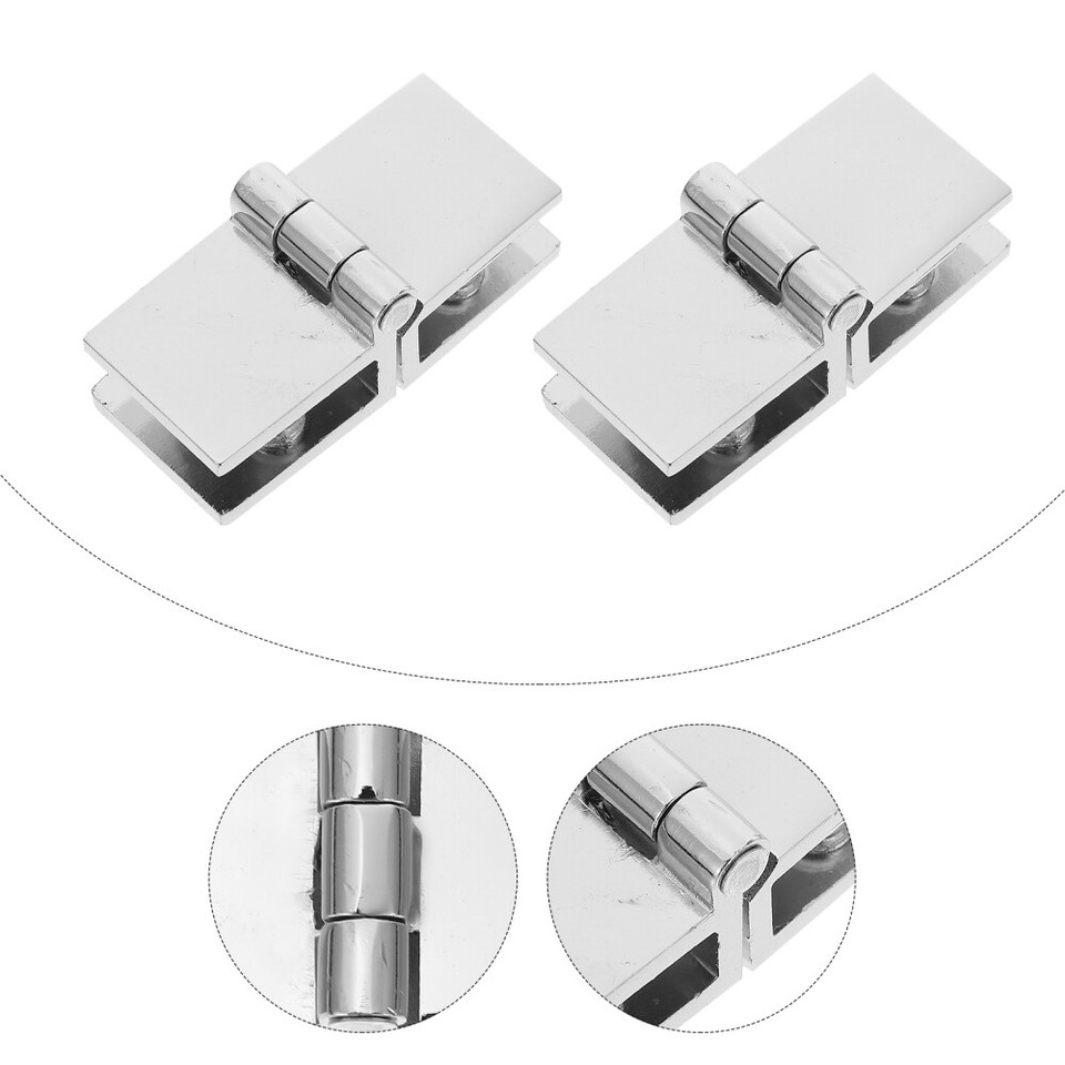 2pcs Glass Door Hinges Professional Wine Cooler Glass Hinge for Home