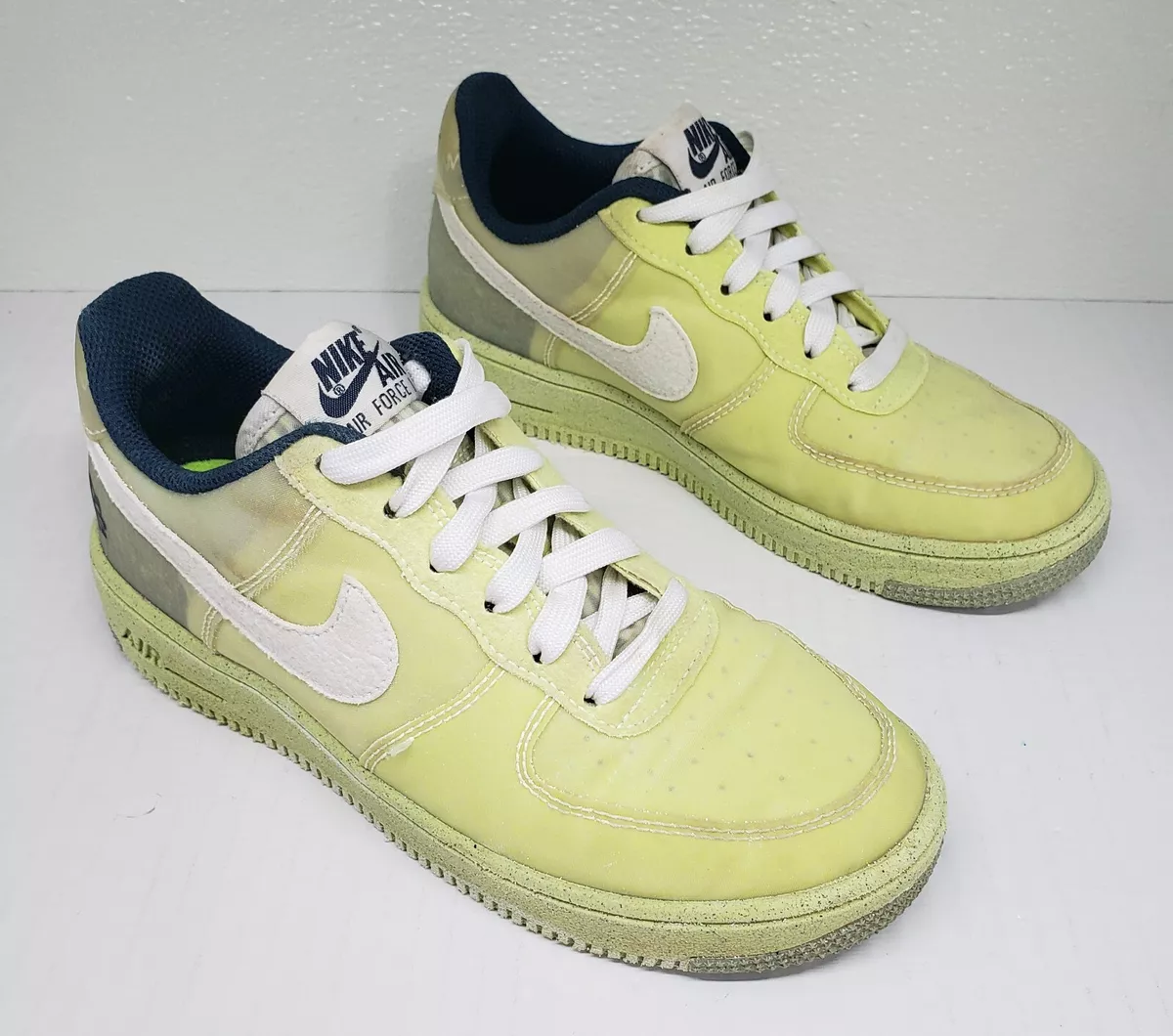 Nike air force light yellow top