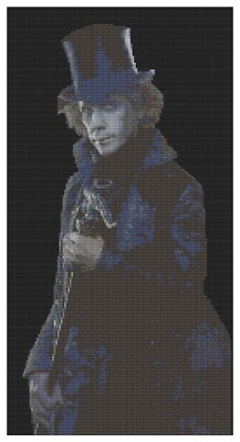 Cross Stitch Pattern by Florashell - Gothic Man