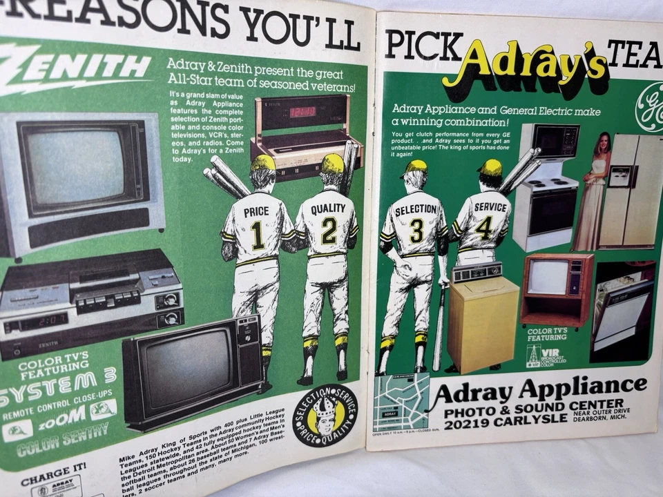 1979 DETROIT Tigers Yearbook ALAN TRAMMELL Lou WHITAKER Jack MORRIS Ron LeFlore - Image 3 of 4