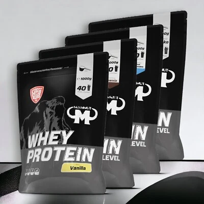 Mammut Whey Protein 1000g Eiweiß Wheyprotein Molke Protein Shake Pulver Amino