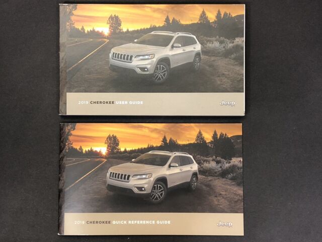 2019 Jeep Cherokee Owners Manual W/User Guide Handbook Brand New Manual