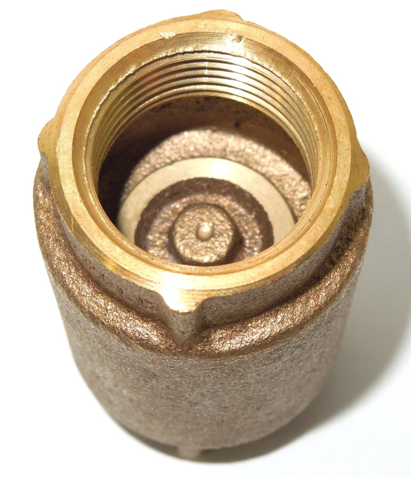3/4" NPT IN-LINE CHECK VALVE BRASS SPRING LOADED INLINE 200 psi NEW 525T04 - Image 3 of 4