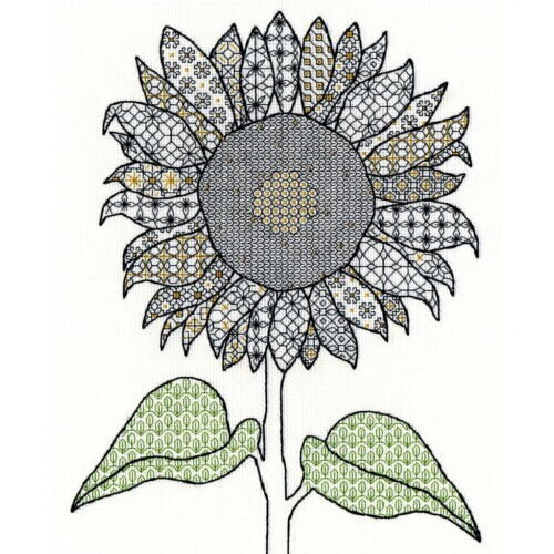 Bothy Threads XBW1 Blackwork Kit Sunflower