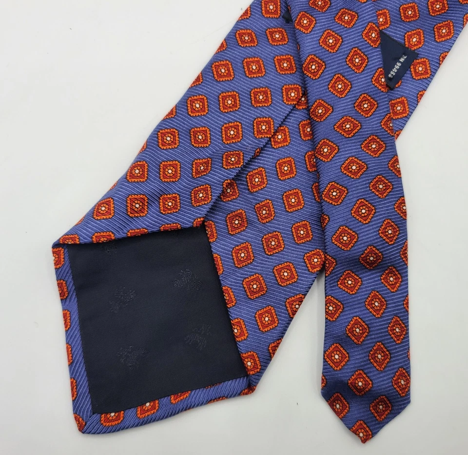 Gravata de seda masculina Brooks Basics feita nos EUA floral 57x3,75 - Imagem 3 de 4