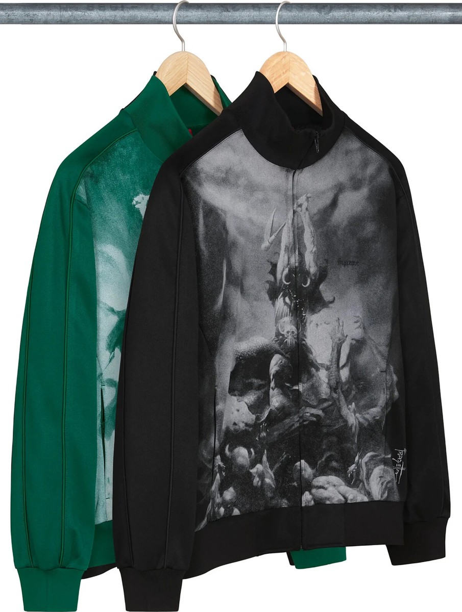 Supreme x Frank Frazetta Track Jacket Black Dark Green Supreme x Frank Frazetta Track Jacket Black Dark Green