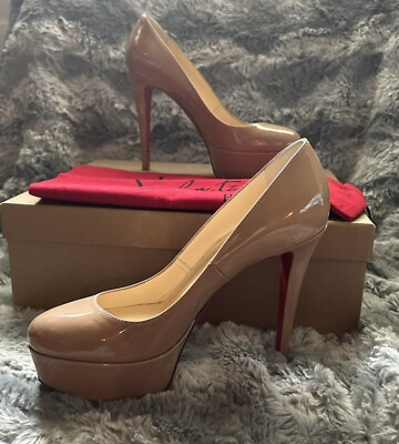 Christian Louboutin Bianca 120 Patent Leather Platform Pump Heels