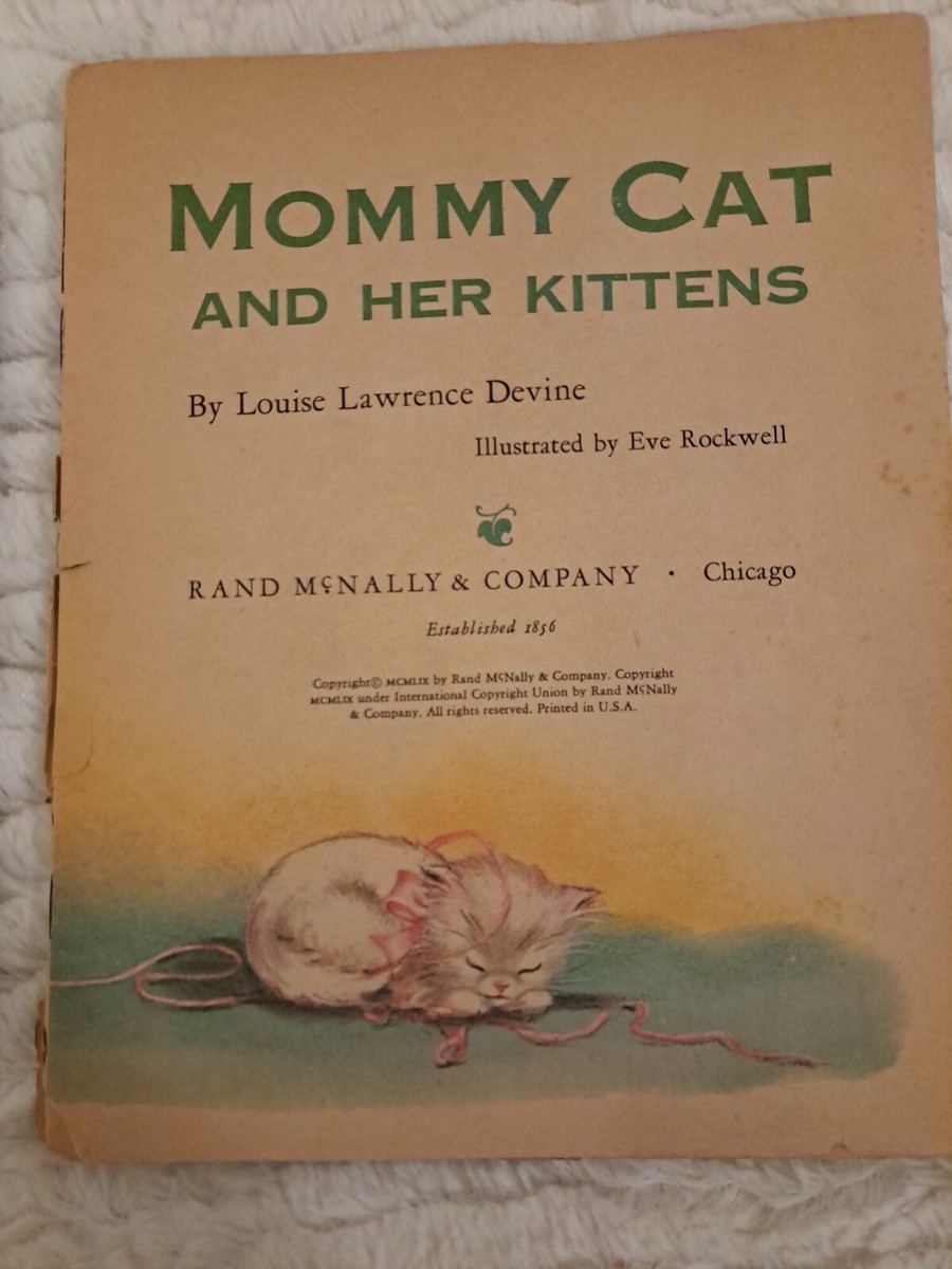 Mommy Cat And Her Kittens Softcover Established 1856 Louise