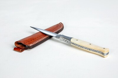 Filework Boot or Belt Dagger 8.5'' OA Bone Handle SHARP Feast Knife Ren Fair