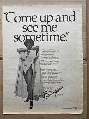 MILLIE JACKSON GET IT OUTCHA SYSTEM POSTERGRÖSSE Original Musik Presse Werbung Fr