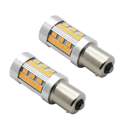 2x BAU15S Amber 105-LED Front Indicator Bulbs – Canbus Ready, For Ford FG Falcon (Universal)