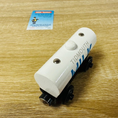 MINT Tidmouth Milk Tanker Collector Card Thomas & Friends Wooden Railway Trains - Picture 9 of 12