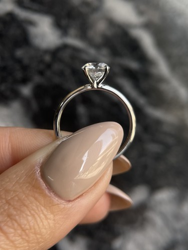 Diamond Engagement Ring IF Color D 2 Ct Lab-created 14k White Gold IGI Special - Bild 10 von 11