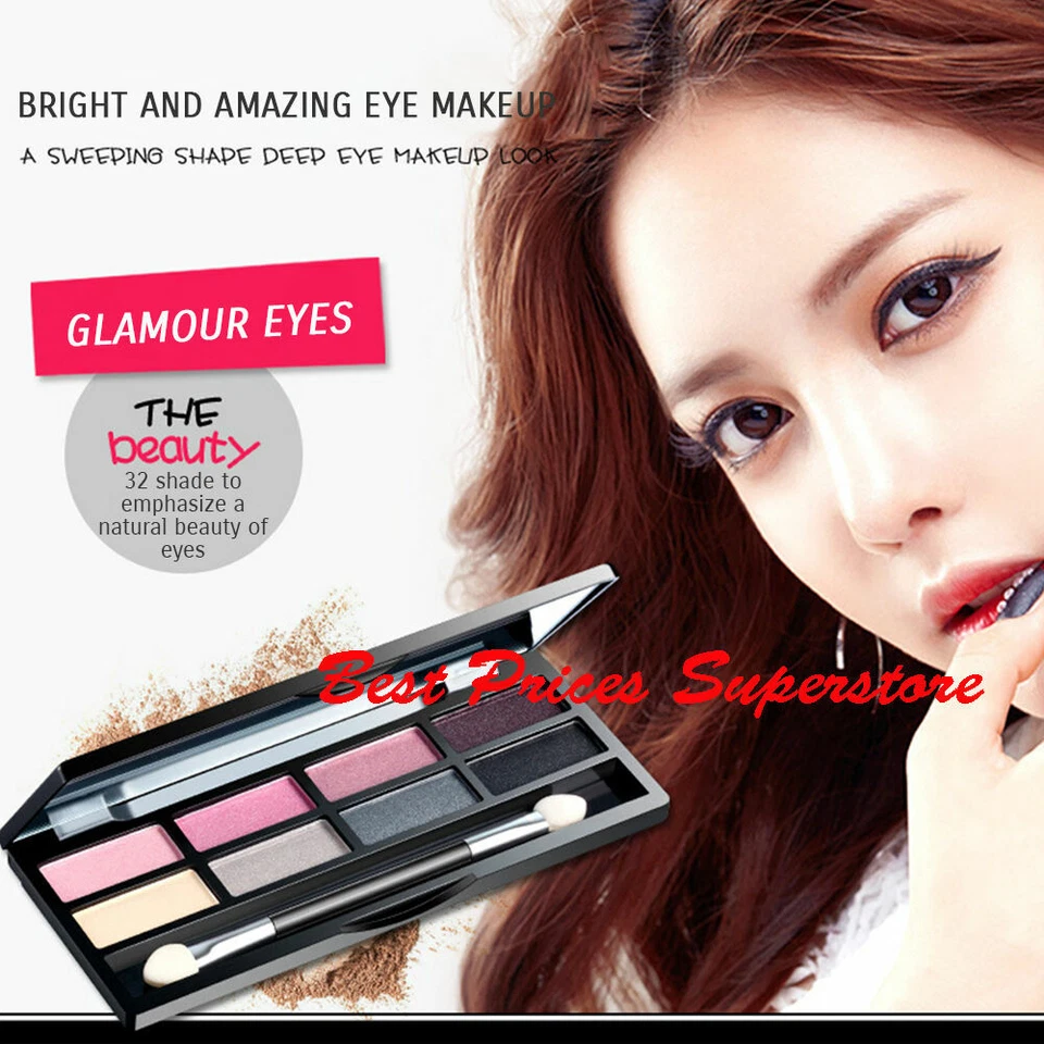 BIOAQUA FLARE Crystal Natural Eye Makeup – 32 Shining Romantic Shades w/ Mirror - Image 2 of 4