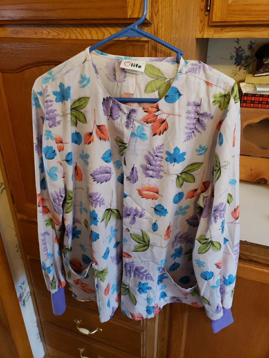 Apple Life Leaves Lab Coat Medium Pinned Pocket
