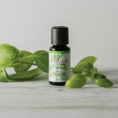 Ellia Basil 100% Pure Diffuser Essential Oil 15 mL