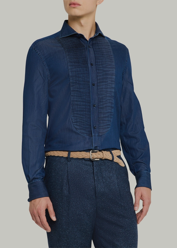 Chemise Brunello Cucinelli Homme - Slim Fit - Motif Géométrique - Taille M - Neuve Avec étiquettes