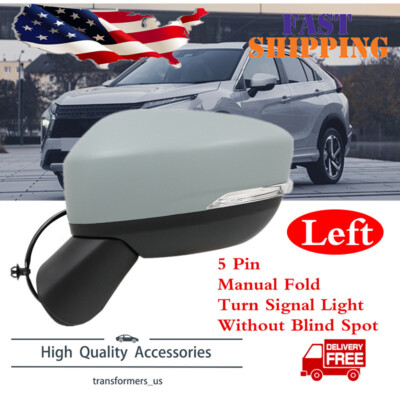 Fits Mitsubishi Eclipse Cross 2017-2020 Driver Side Mirror 5Pin Manual Fold