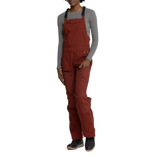 FLYLOW Moxie Womens M Bibs Snowboard/Ski/Winter Pants Redwood $430 - Picture 2 of 7