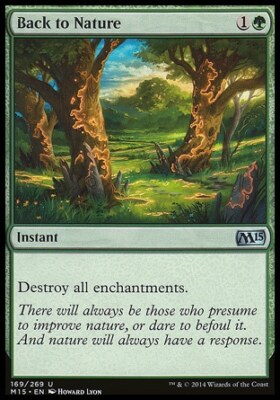 Magic the Gathering MTG Back to Nature (169) Magic 2015   LP
