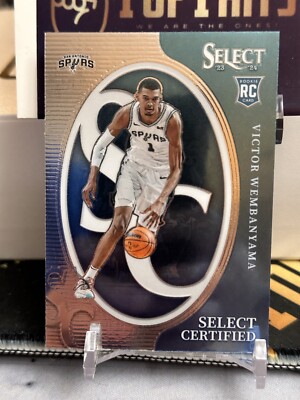 2023-24 Panini Select Victor Wembanyama Select Certified #3 San 