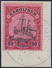 DR Kolonien Karolinen Mi.-Nr. 15 Briefst&uuml;ck o Angaur Palau Inseln einwandfrei