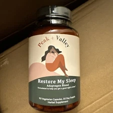 03/25 Peak Valley Restore My Sleep All Natural Herbal Sleep Supplement 90