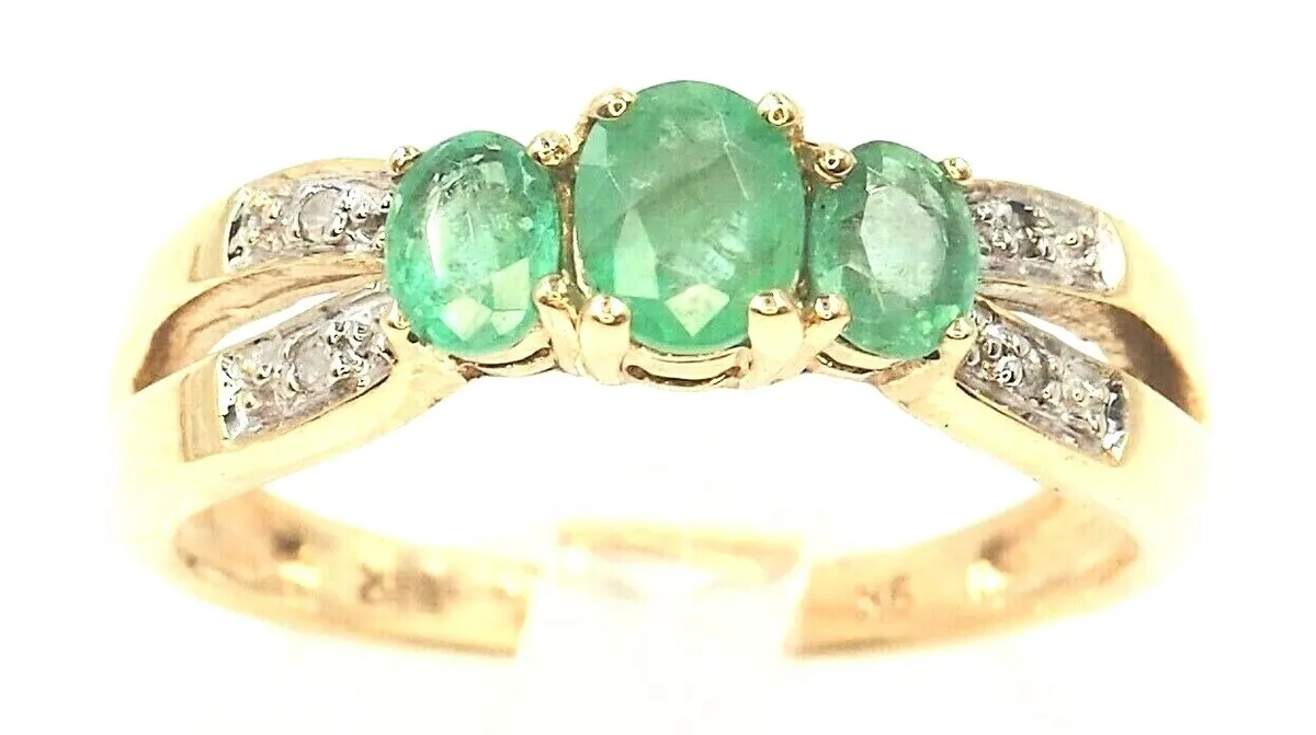 9ct emerald ring sale