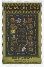 To Plant a Flower Garden Wool Applique Primitive Gatherings Quilt Pattern