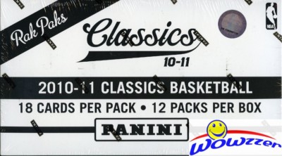 2010/11 Panini Classics Basketball HUGE Factory Sealed Jumbo Fat Box-216 Cards!