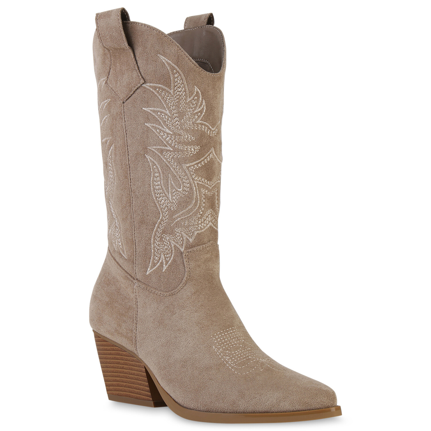 Damen Cowboystiefeletten - Leichte & Bequeme Kurzschaftstiefel Mit Absatz