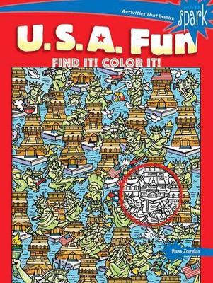 Spark U.S.A. Spaß finden Sie es! Färben Sie es! von Diana Zourelias (englisch) Taschenbuch Buch
