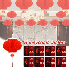 2023 Traditional Chinese Red Paper Lantern New Year Decor Hang Festival Lanterns