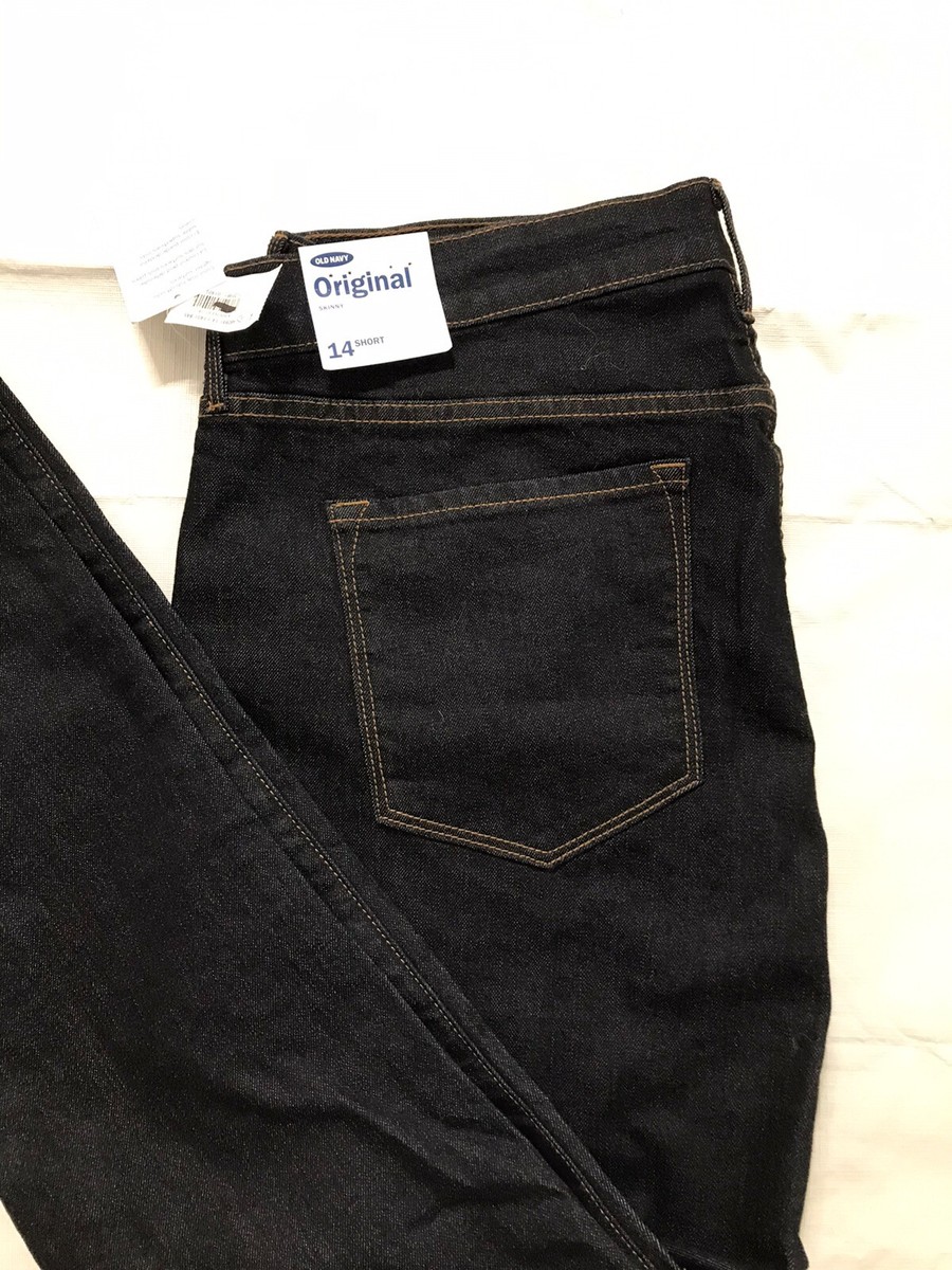 ジーンズ Old Navy Original Skinny Jeans Women's Size 14 Short Dark Wash