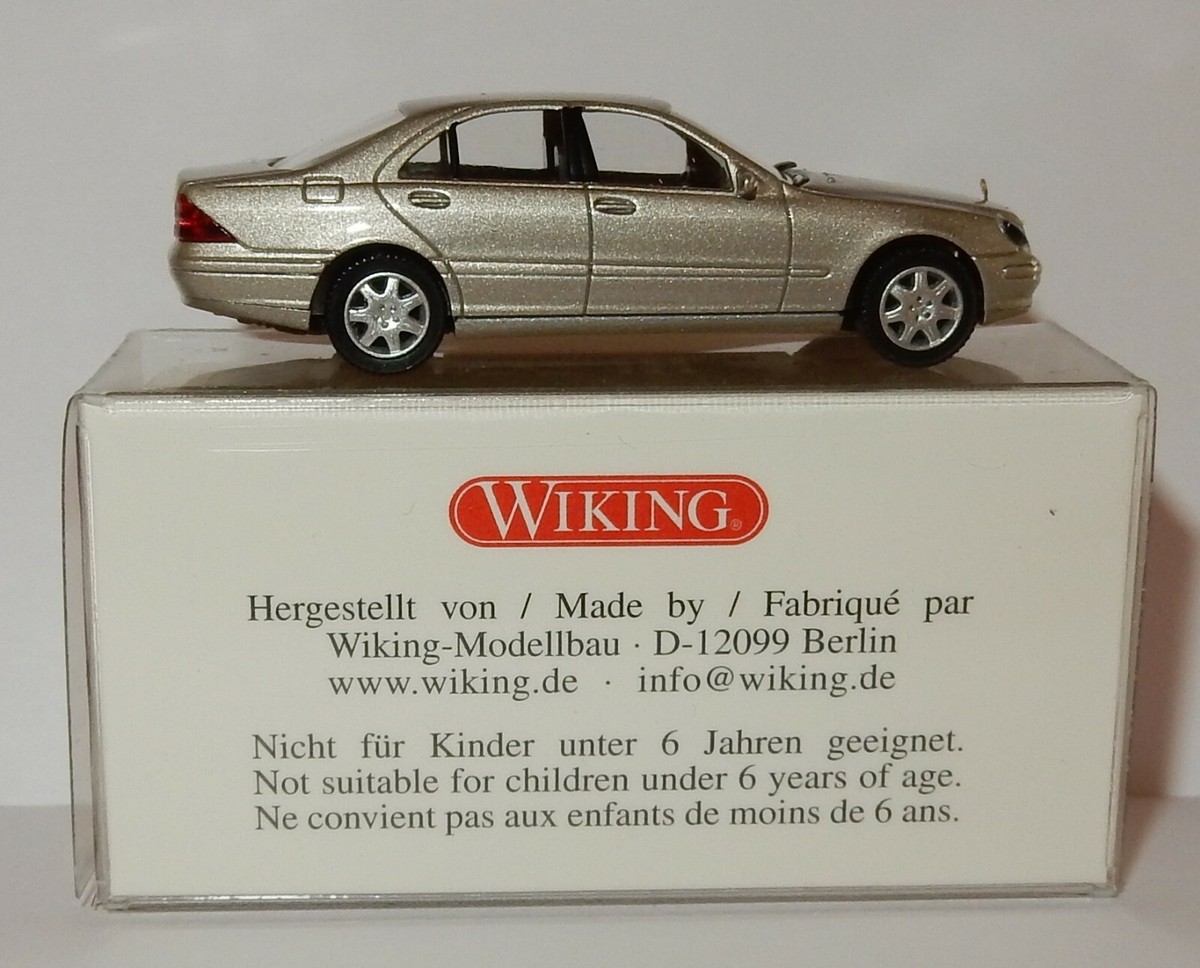 Wiking MB MERCEDES BENZ S-class Silver 1 87 H0 Item 159 04