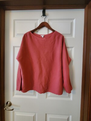 Jill Mauve Pink Long Sleeve Tunic Sweater Size M