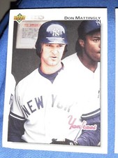 1992 Upper Deck #356 Don Mattingly New York Yankees  MVP HOF MLB MT