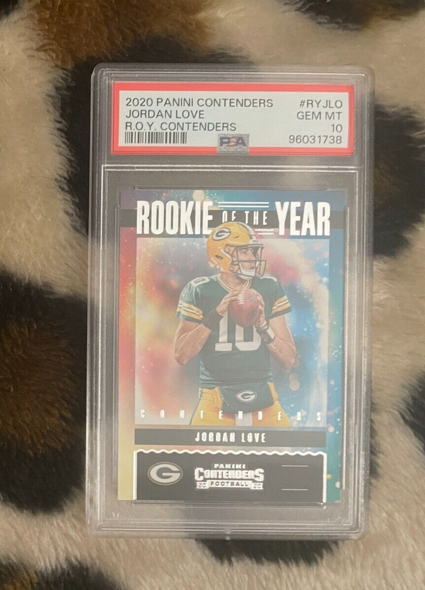 Jordan Love Panini Contenders Rookie of the Year Contenders #RYJLO Base