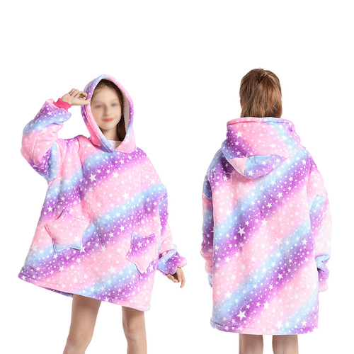 Flannel Hoodie Blanket: Snuggle Up in Soft Comfort - Picture 4 of 25
