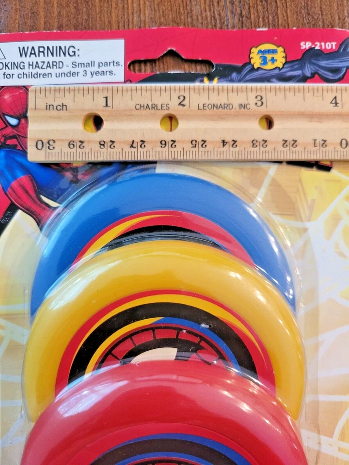 NEW 12 Spiderman Mini Flying Discs/Frisbees Favors, Baskets, Stockings, Prizes - Image 3 of 3