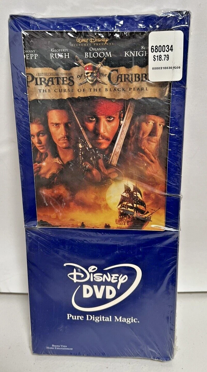 Pirates of the Caribbean: The Curse of the Black Pearl DVDs for